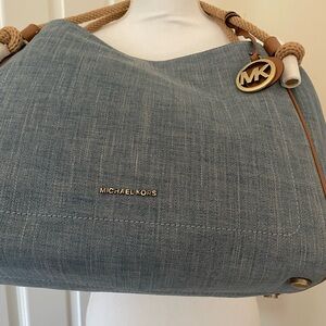 NWT Michael Kora Demin Bag
